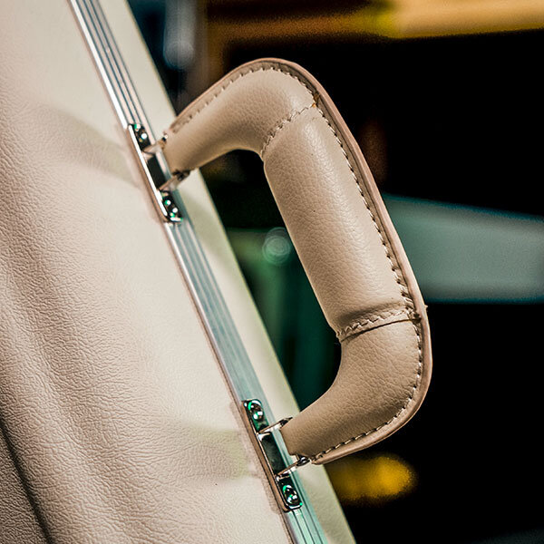 closeup of handle