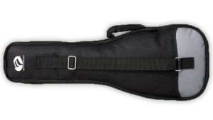 black and grey ukulele soft case