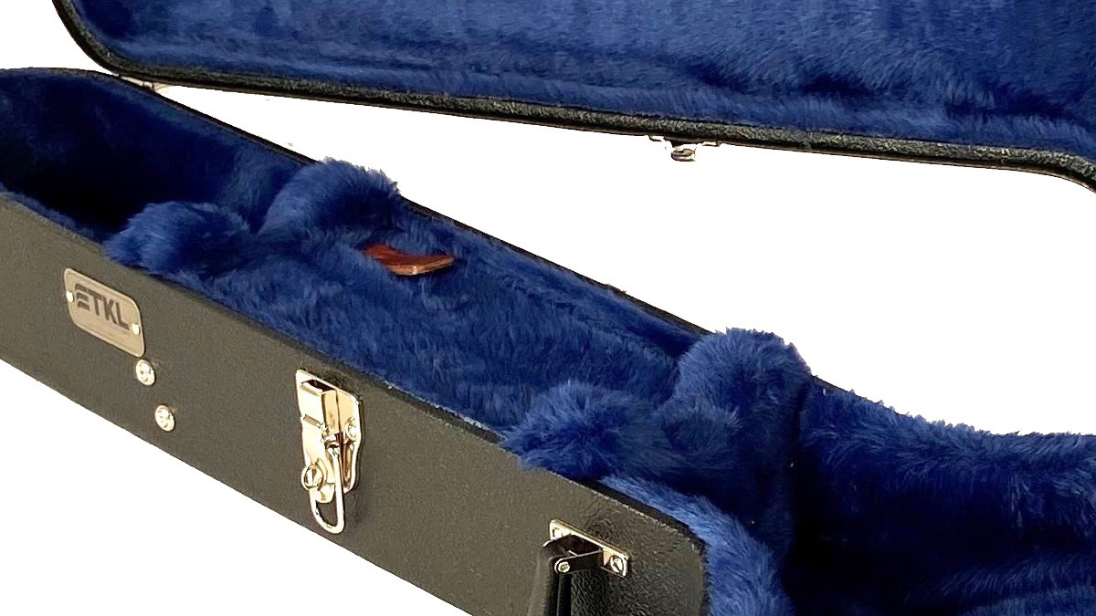 TKL Performer 5 String 12 inch Open Back Banjo Case neck closeup
