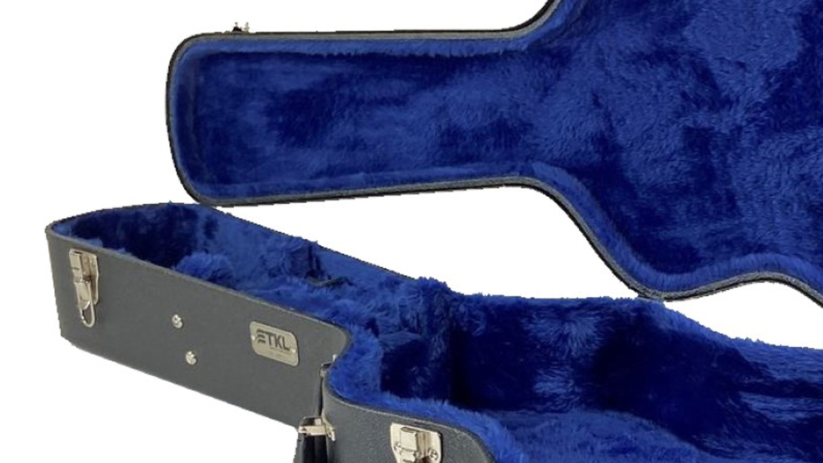 Performer Square-Neck Resonator Guitar Hardshell Case open closeup