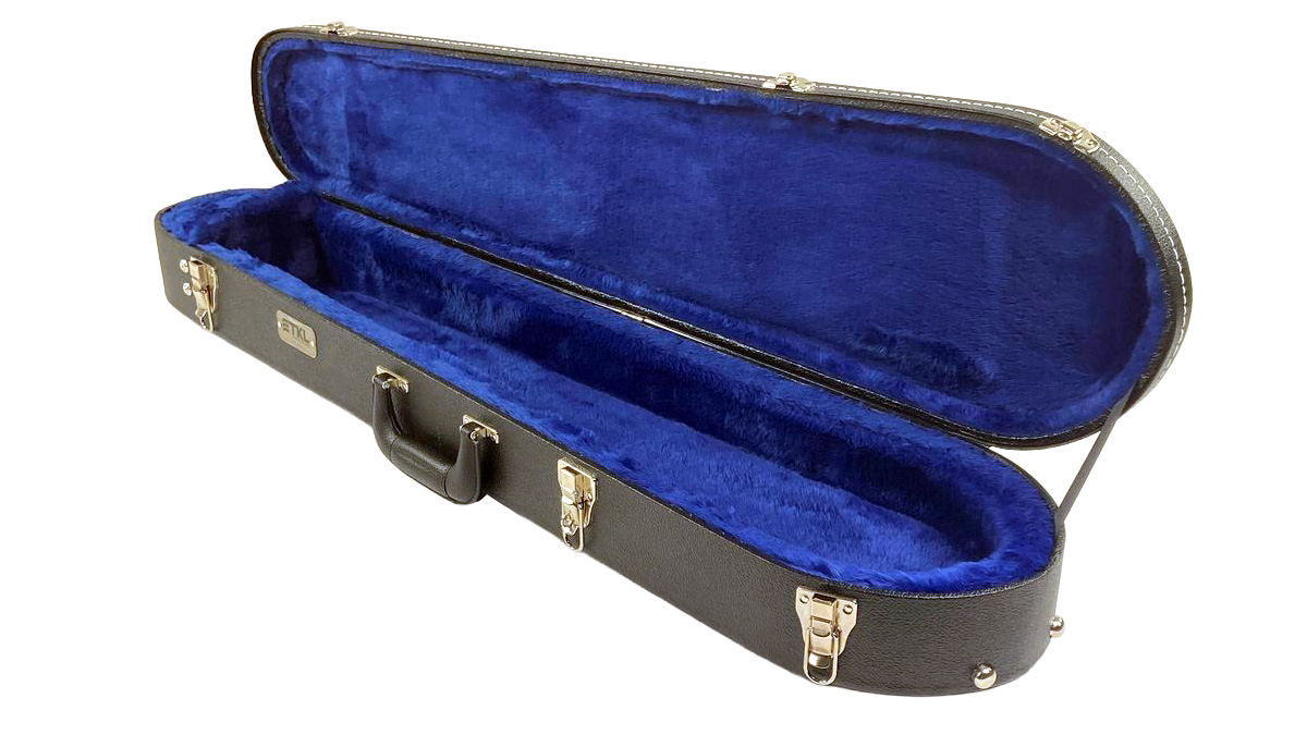 TKL Performer Mountain Dulcimer Case full case angled open